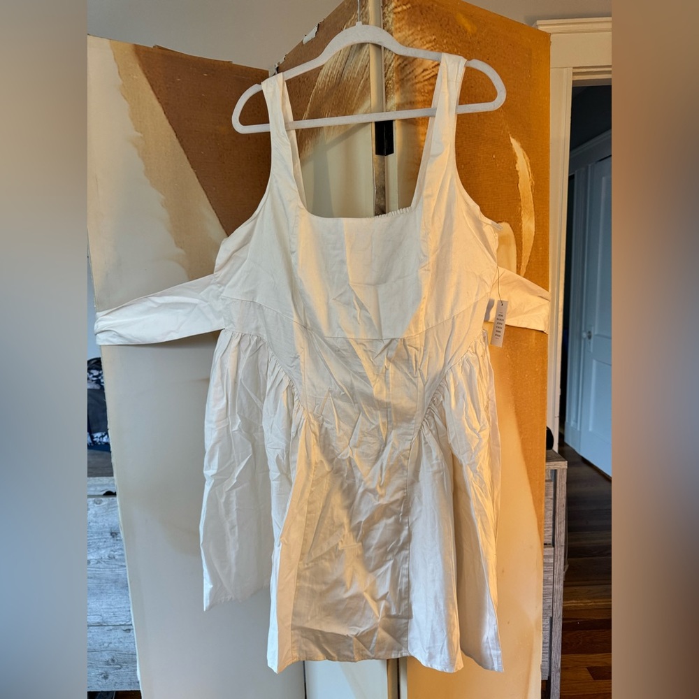 NWT Eloquii Soft White mini casual bridal dress